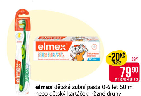 Kartáček na zuby dětský Elmex
