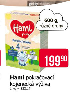 Kojenecká výživa Hami