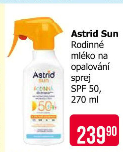 Mléko rodinné na opalování ve spreji OF 50 Astrid Sun