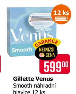 Náhradní hlavice dámské Smooth Venus Gillette