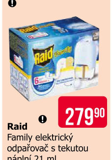 Odpařovač elektrický proti komárům Family Raid