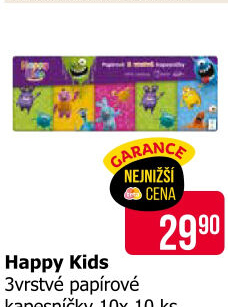 Papírové kapesníčky 3vrstvé Happy Kids