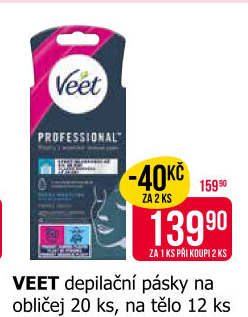 Pásky depilační Veet