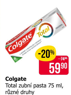 Pasta na zuby Total Colgate