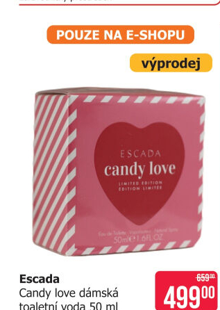 Toaletní voda dámská Candy love Escada