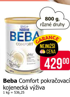 Výživa mléčná Comfort Beba Nestlé