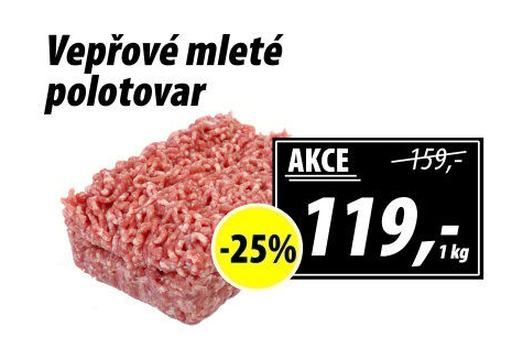 Maso mleté vepřové