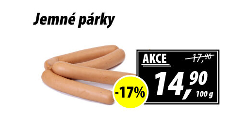 Párky jemné