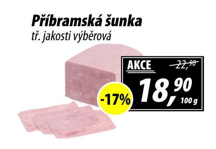 Šunka výběrová příbramská