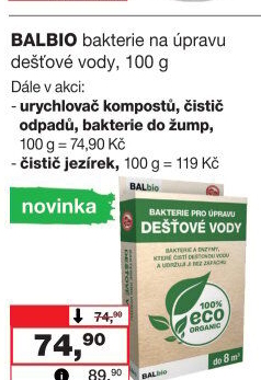 Bakterie pro úpravu dešťové vody BALbio