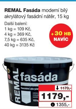 Fasádní barva Fasáda Remal