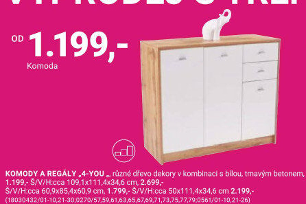 KOMODY A REGÁLY „4-YOU