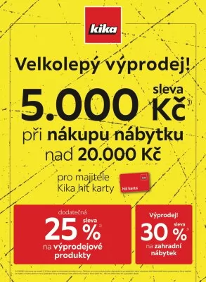 akční leták Kika nábytek 24.6.2024-7.7.2024