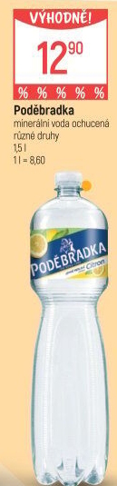 Ochucená voda Poděbradka