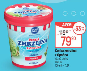 Zmrzlina v kelímku Česká zmrzlina z Opočna Bohemilk