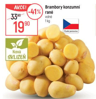 Brambory konzumní rané