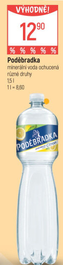 Ochucená voda Poděbradka