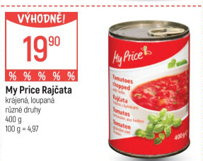 Rajčata krájená My Price