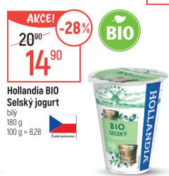 Bílý jogurt selský bio Hollandia
