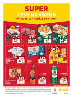 akční leták BILLA 26.6.2024-2.7.2024