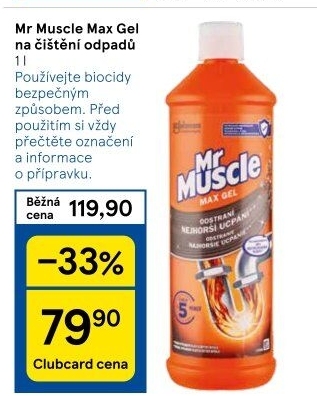 Čistič odpadů Mr.Muscle