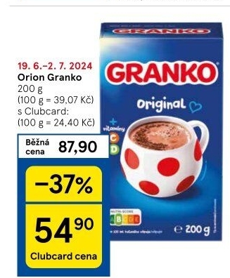 Instantní kakao Granko Orion