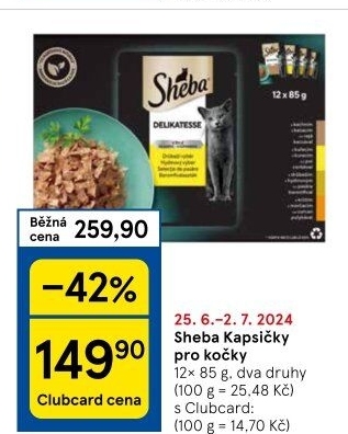 Kapsičky pro kočky Sheba