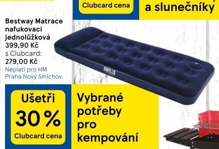 Nafukovací jednolůžková postel Bestway