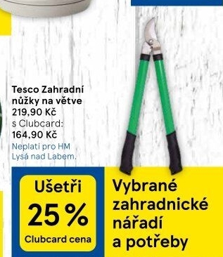 Nůžky na větve Tesco