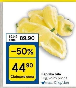 Paprika bílá