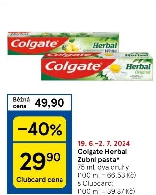 Pasta na zuby Herbal Colgate