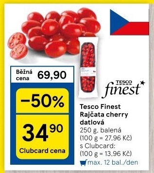 Rajčata cherry Tesco Finest