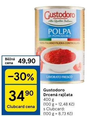 Rajčata drcená Passata Gustodoro