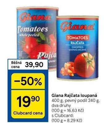Rajčata loupaná Giana