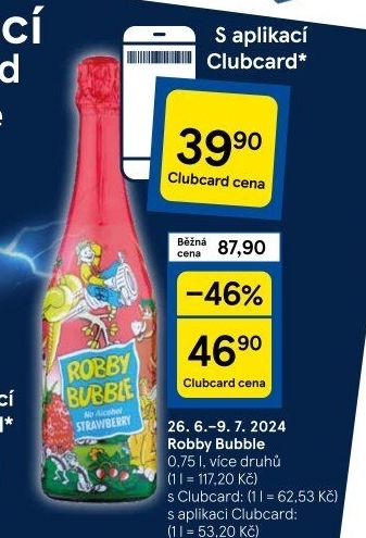Sekt nealkoholický dětský Robby Bubble