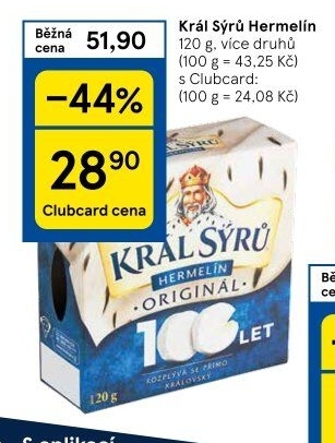 Sýr Hermelín Král sýrů