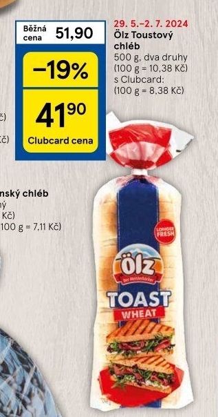 Toustový chléb Ölz