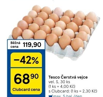 Vejce S Tesco
