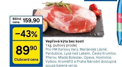 Vepřová kýta bez kosti