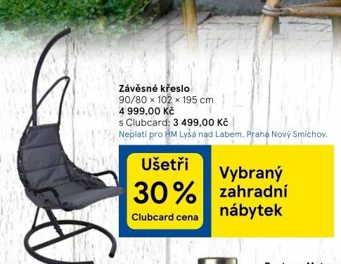 Závěsné houpací křeslo
