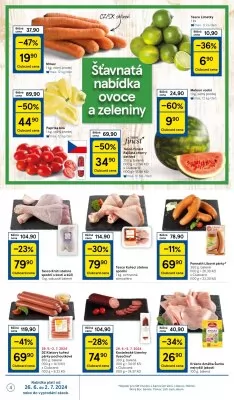 akční leták Tesco 26.6.2024-2.7.2024