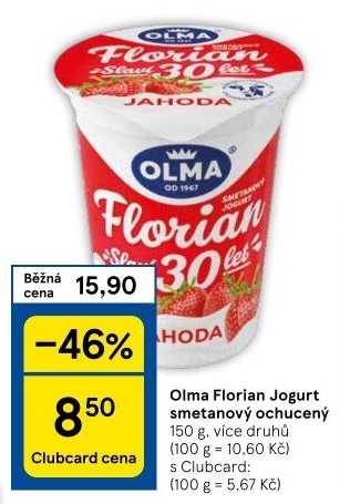 Jogurt smetanový Florian Olma