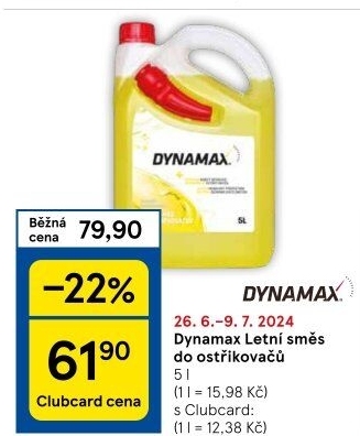 Letní směs do ostřikovačů Dynamax