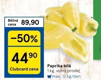 Paprika bílá