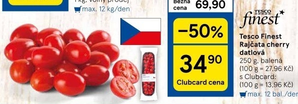 Rajčata cherry Tesco Finest