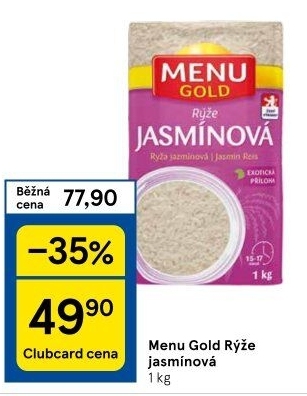 Rýže jasmínová Menu Gold