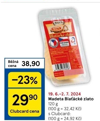 Sýr Blaťácké zlato Madeta