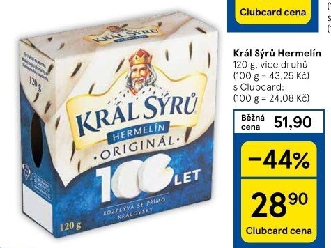 Sýr Hermelín Král sýrů