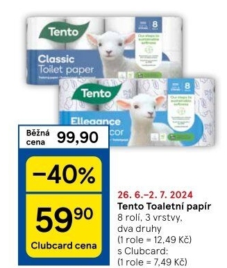Toaletní papír 3vrstvý Tento