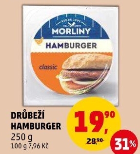 Drůbeží hamburger Morliny